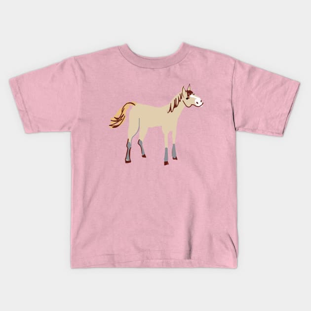 Palomino horse #1 Kids T-Shirt by belettelepink